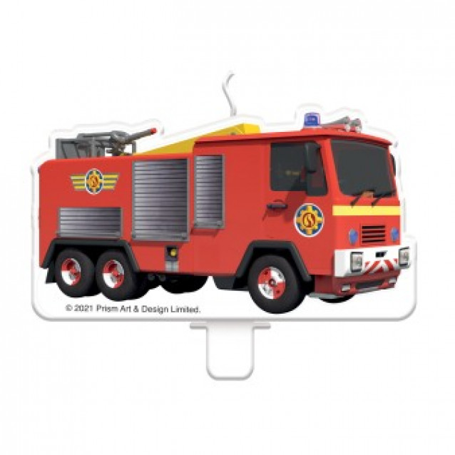 Sviečka Hasičské auto, 1ks, 9,1x4,9cm