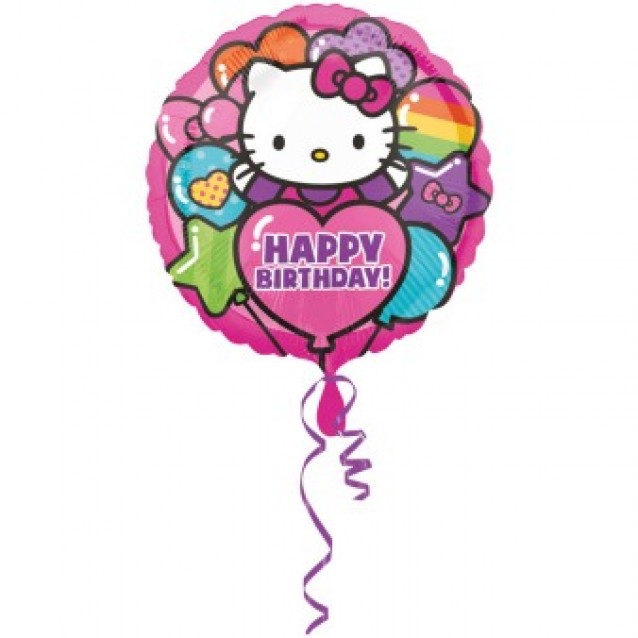 Fóliový balón, Hello Kitty, veľ.18 Fóliový balón, Hello Kitty, veľ.18