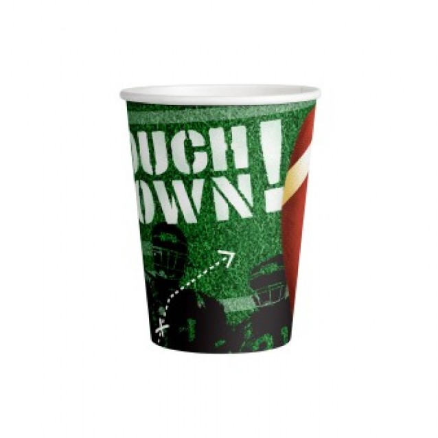 Papierový pohár Touch down, 250ml/8ks