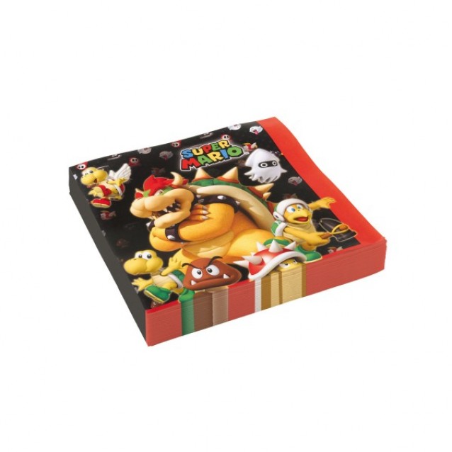 Papierové servítky, Super Mario Bros, 33x33cm/20ks