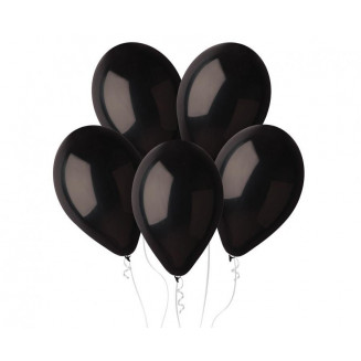 Latexový balón, čierny, veľ.12
