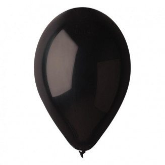 Latexový balón, čierny, veľ.12