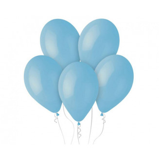 Balón pastelovo nebeský modrý, veľ.12/kus