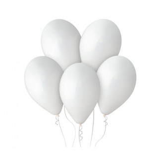 Balón biely Veľ.12 / 30,5cm