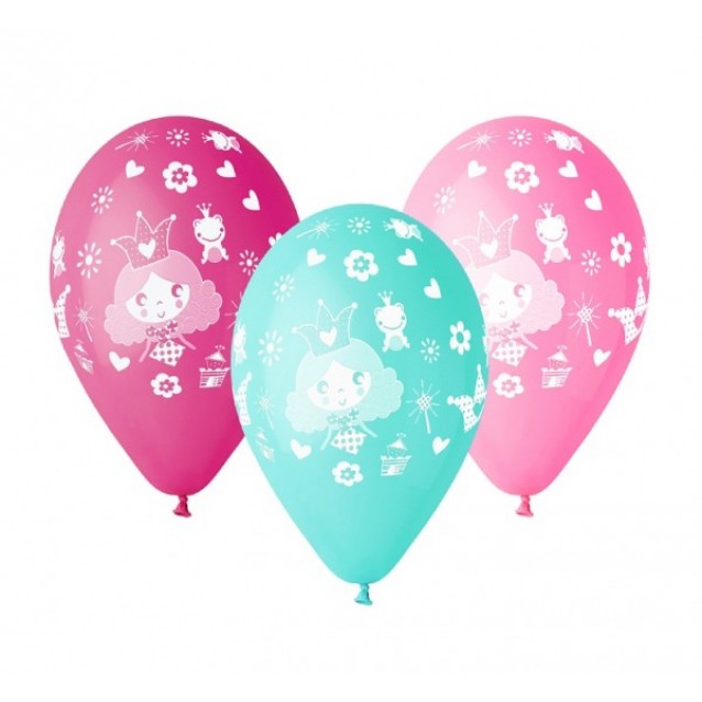 Balón Princezná, veľ.13/5kusov Balón Princezná, veľ.13/5kusov