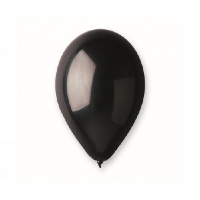 Latexový balón, čierny, veľ.9