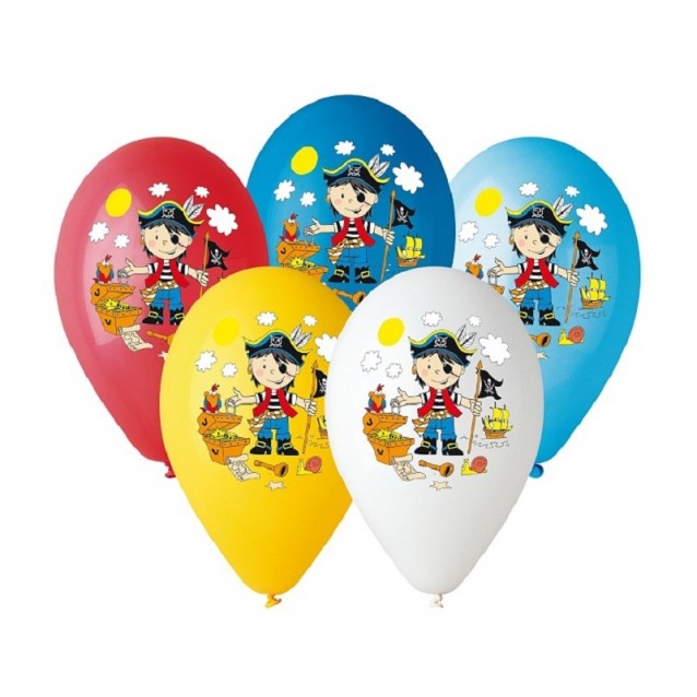 Balón Pirát, veľ.12, 5ks Balón Pirát, veľ.12, 5ks