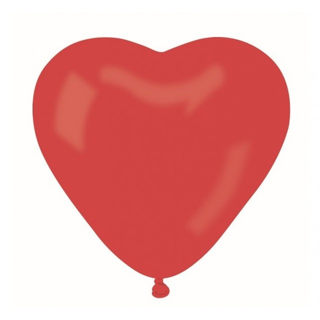 Balón srdce červené , veľ.10/25cm