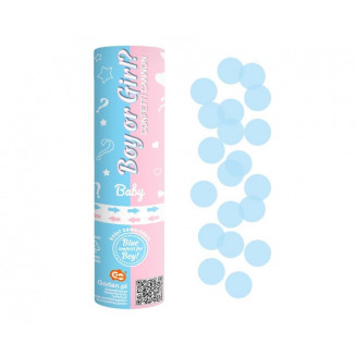 Vystreľovacie konfety modré, 15cm