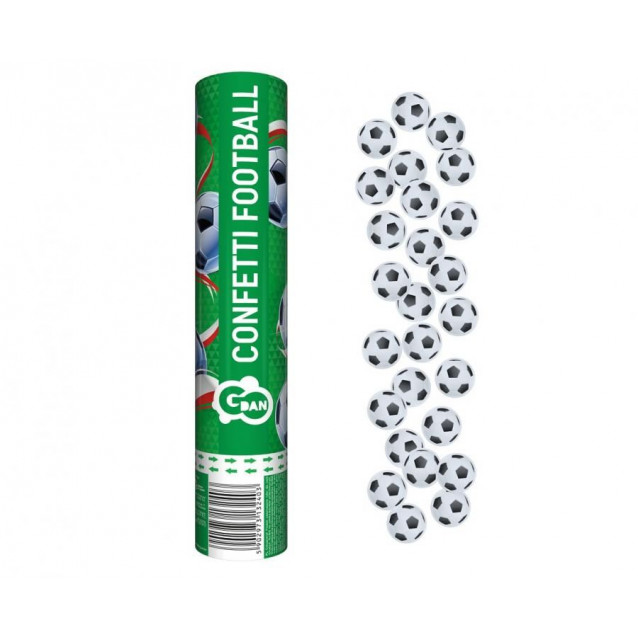 Konfety, futbalové vystrelovacie, 30cm