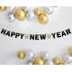 Girlanda Happy New Year, hviezdy, 180cm