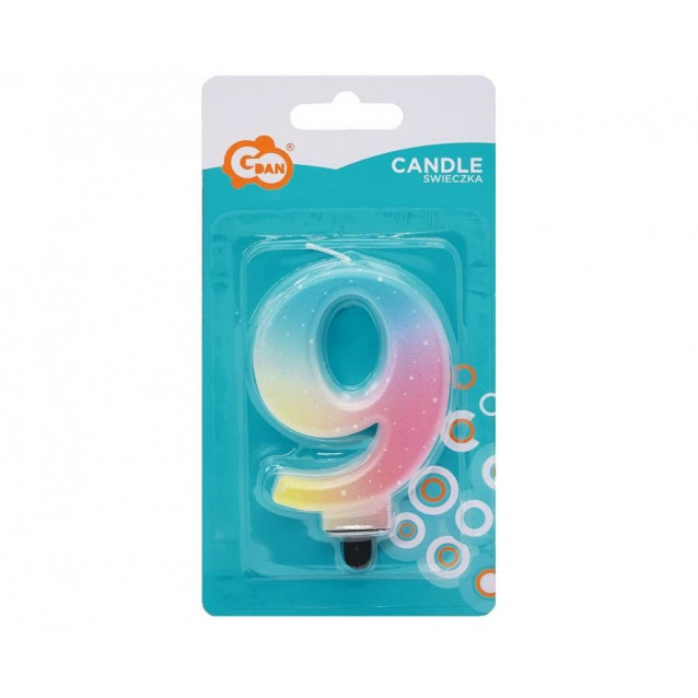 Sviečka galaxy bledá 9 (8cm)