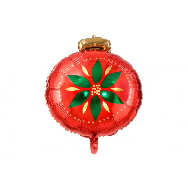 Fóliový balón vianočná guľa, 45cm