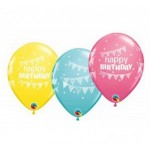 Balón Happy Birthday girlandy, veľ.11/5ks