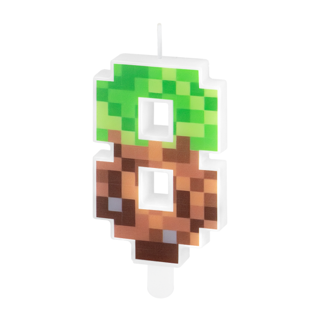 Sviečka Minecraft 8čka, 7cm