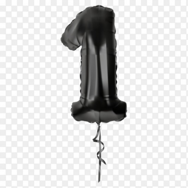 Fóliový balón čierny 1, veľ.40