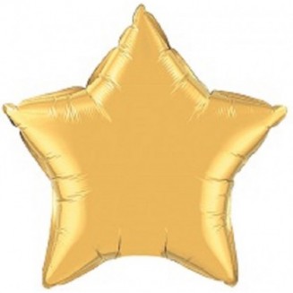 Balón hviezda zlatá, 45cm 