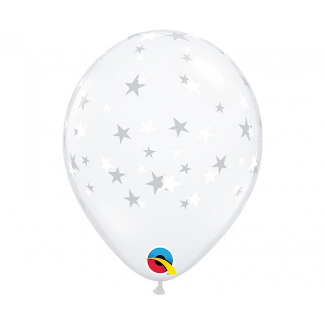 Latexový balón biela hviezda, Veľ.5 Latexový balón biela hviezda, Veľ.5