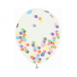Balón s confetami, veľ.12, 4ks