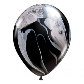 Latexový balón pastelový čierno-biely, Veľ.11 / 28cm, 5ks