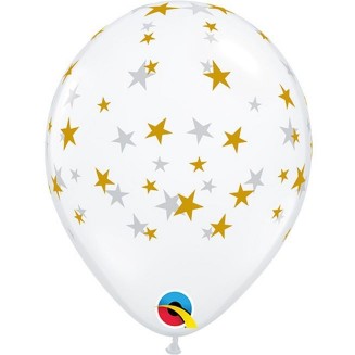 Latexový balón zlatá hviezda, Veľ.5