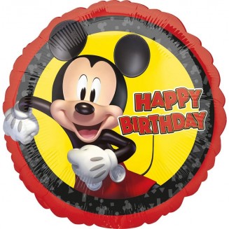 Fóliový balón Mickey mouse Happy Birthday, veľ.18/46cm
