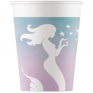 Papierový pohár Elegant Mermaid, 200ml, 8ks