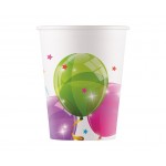 Papierový pohár Balón, 200ml, 8ks