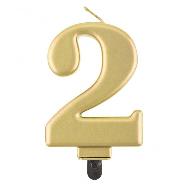 Sviečka zlatá 2 (8cm) Sviečka zlatá 2 (8cm)