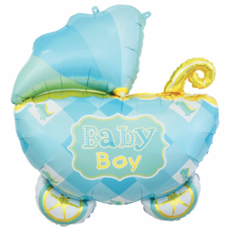 Fóliový balón vozík ,,Baby boy,,  60cm