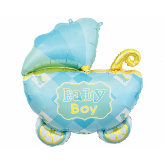 Fóliový balón vozík ,,Baby boy,,  60cm