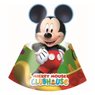 Papierový klobúk Mickey mouse, 6ks
