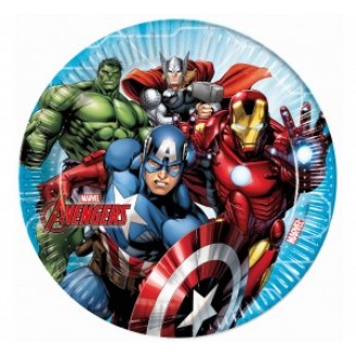 Papierový tanier, Avengers, veľ.20cm, 8kusov