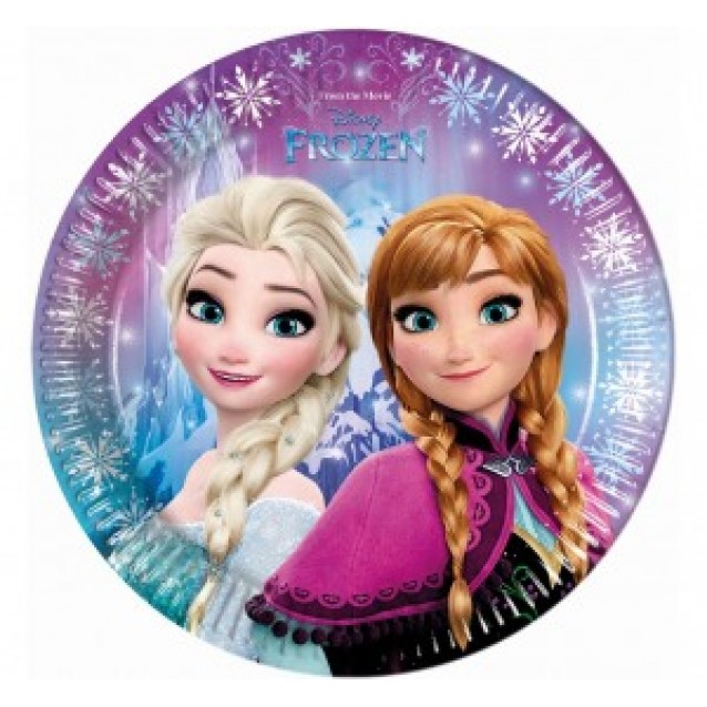 Papierový tanier Frozen, 23cm, 8kus