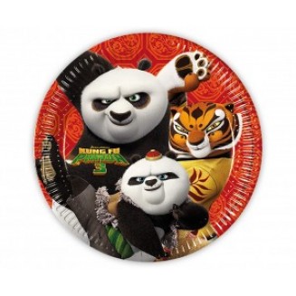 Papierový tanier Kung Fu Panda 3, Veľ.23, 8ks
