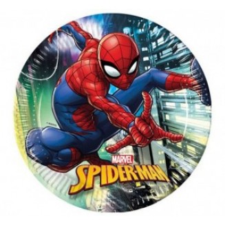 Papierový tanier, Spiderman Team up, 23cm, 8kus