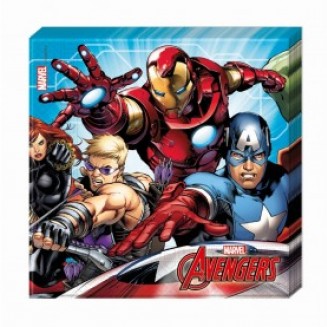 Servítky Mighty Avengers, 33x33cm, 20ks