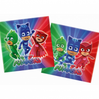 Servítky Pj Masks, 33x33cm, 20ks