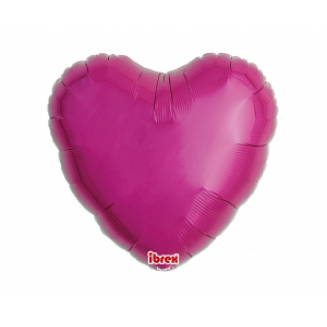 Fóliový balón Srdce, purpurové, veľ.18