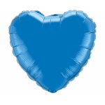 Fóliový balón Srdce modré, veľ.18