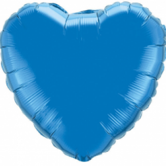 Fóliový balón Srdce modré, veľ.18