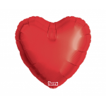 Fóliový balón Srdce, červené, veľ.14