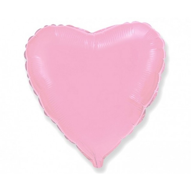 Fóliový balón srdce, Ružové, veľ.18