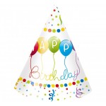 Klobúk Happy Birthday, 6kusov