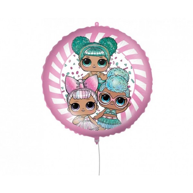 Fóliový balón LOL Glitterati, veľ.18 Fóliový balón LOL Glitterati, veľ.18