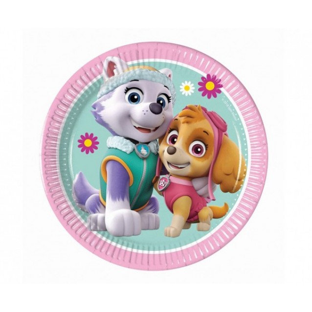 Papierové taniere, Paw patrol Skye and Everest, veľ.23, 8ks