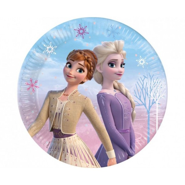 Papierové taniere Frozen 2, 23cm/8ks