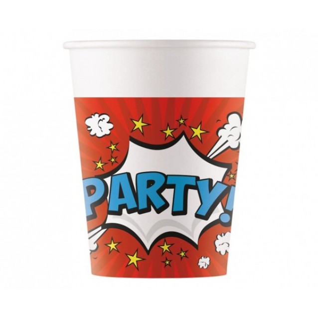 Papierový pohár Party, 8ks