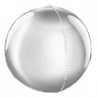 Fóliový balón Guľa, strieborná, veľ.16