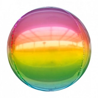 Fóliový balón Guľa, rainbow, veľ.16